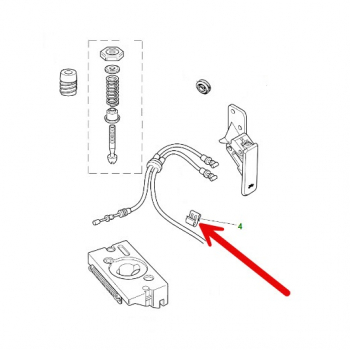 USED Clip, Hood Release Cable JEP105001